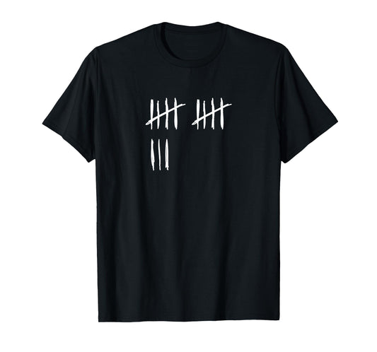 13 Years Done 13th Birthday Old Funny Tally Marks Counting T-Shirt