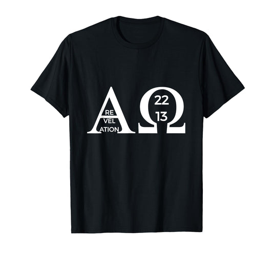 Revelation 22:13 Alpha Omega T-Shirt Bible Christian Shirt T-Shirt