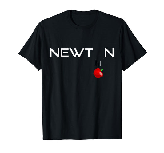 Isaac Newton, Physicist, Mathematician, Gravity Apple Art T-Shirt