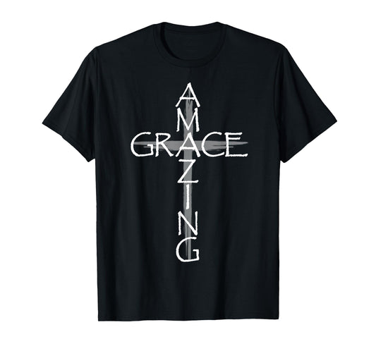 Christian Shirt - Amazing Grace Cross of Salvation T-Shirt