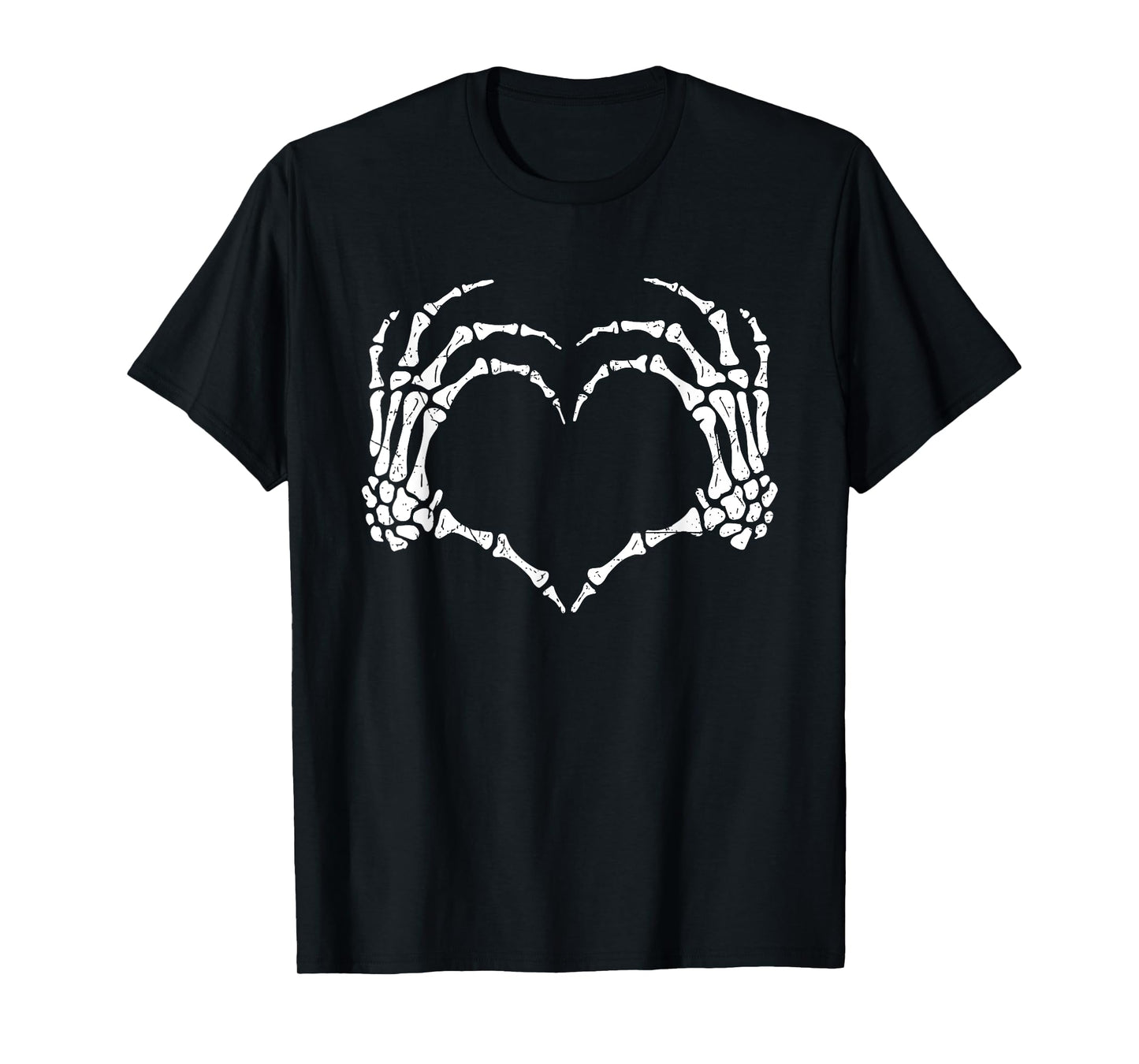 Skeleton Hands Heart Sign Halloween Costume Men Women Kids T-Shirt