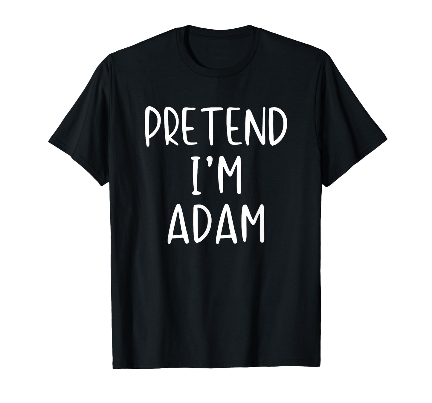 Pretend Adam Costume Halloween Bible Lazy Easy T-Shirt