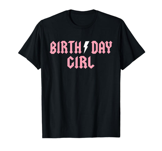 Rock n Roll Birthday Girl Birthday Rock Star Matching Family T-Shirt