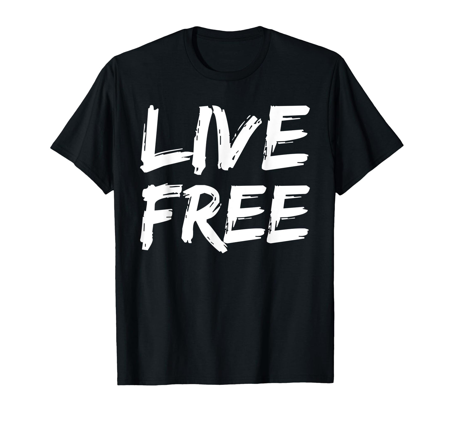 Christian Quote for Men Freedom in Christ Saying Live Free T-Shirt
