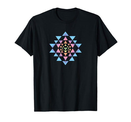 Shri Yantra Buddhism Meditation Heart Chakra Yoga Om Buddha T-Shirt