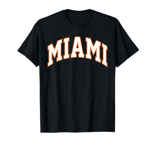 Retro Miami Men Miami Women Vintage Classic Orange Green FL T-Shirt