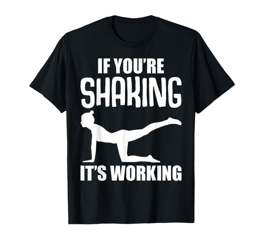 Cool Pilates Gifts Black Unisex-Adults Classic Fit Cotton Polyester Workout T-Shirt Small