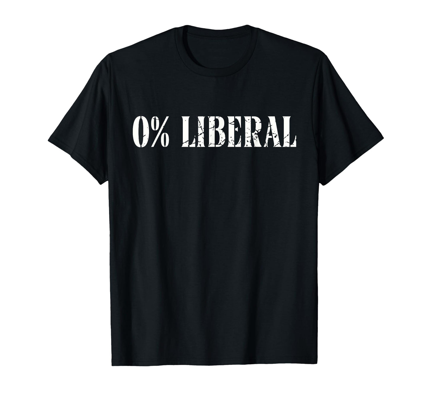 Funny Conservative Republican 0% Liberal Political Humor T-Shirt