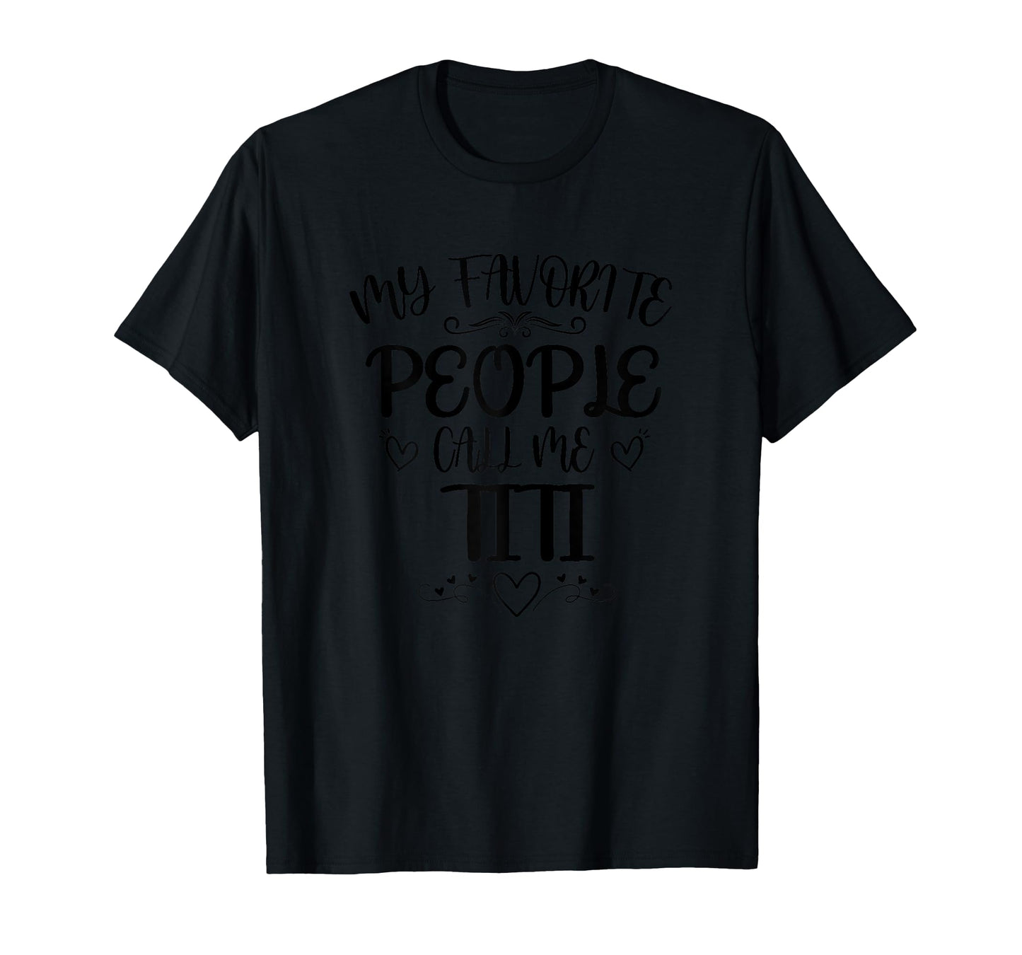 Womens My Favorite People Call Me Titi Funny Floral Mother's Day T-Shirt