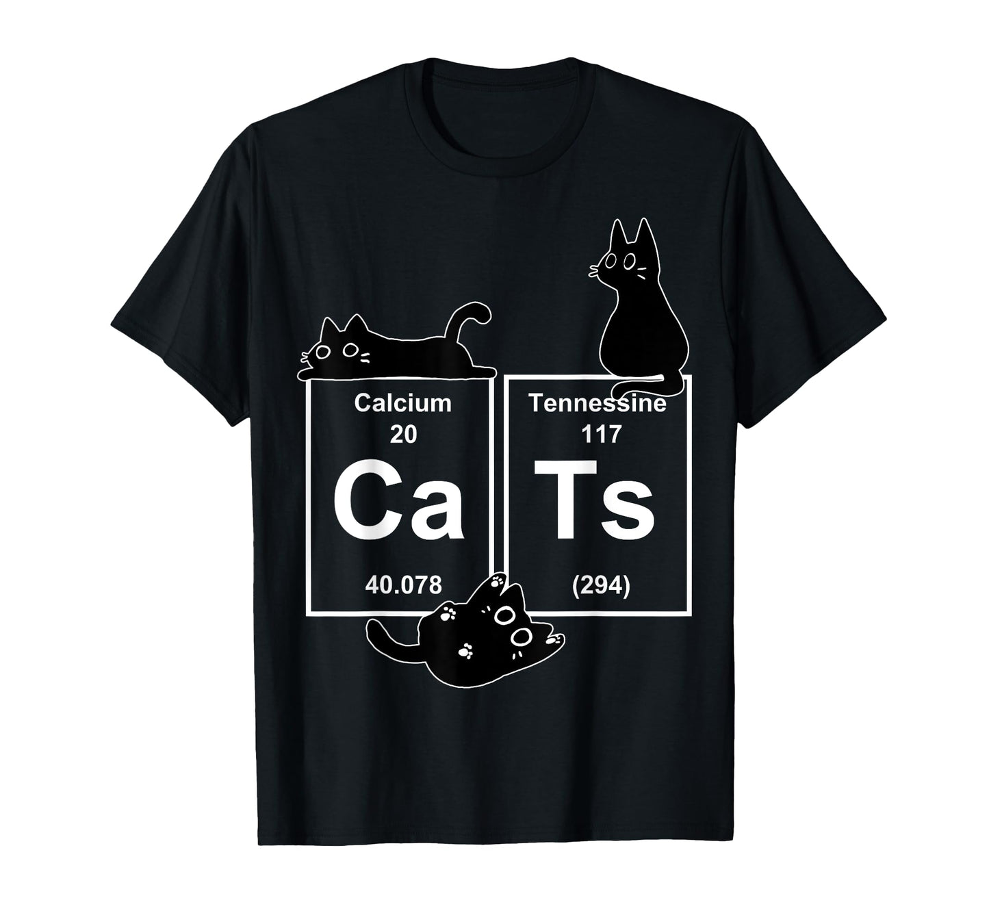 Cat Chemistry Periodic Table Funny Gifts Cat Dad, Cat Mom T-Shirt