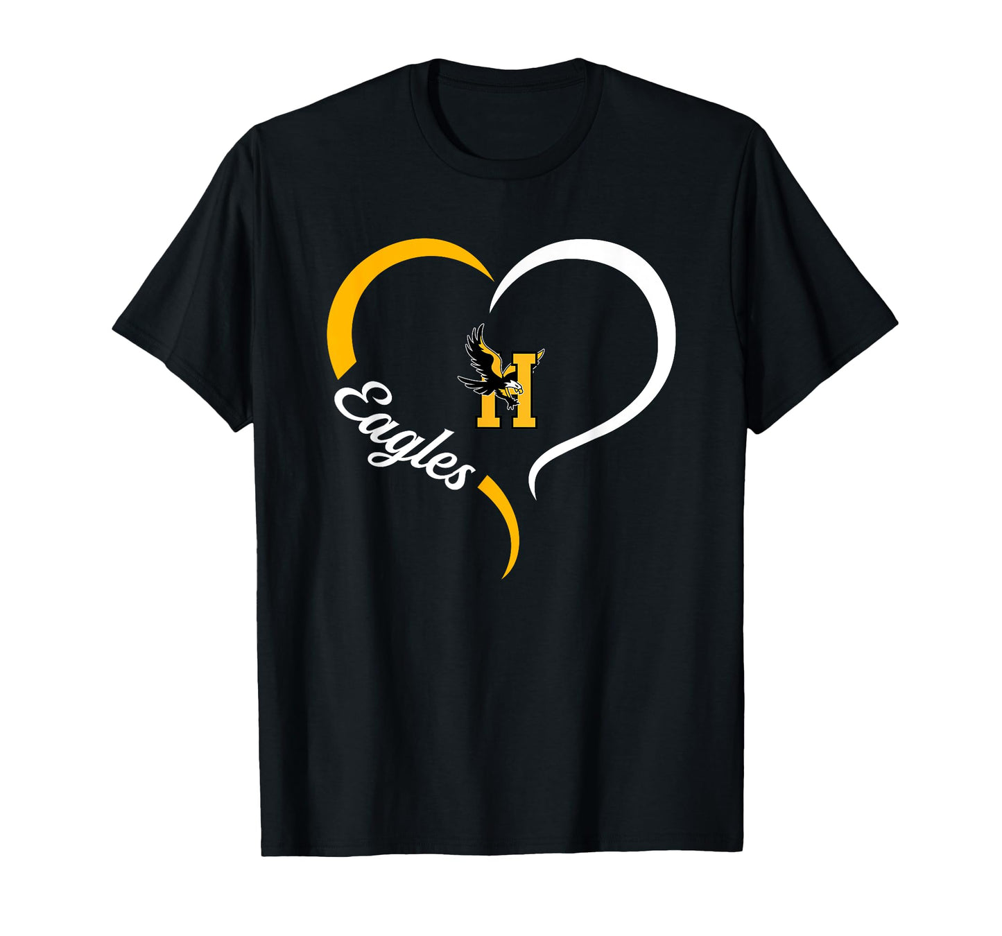 Hobbs Eagles Logo Half Heart Slogan HS T-Shirt