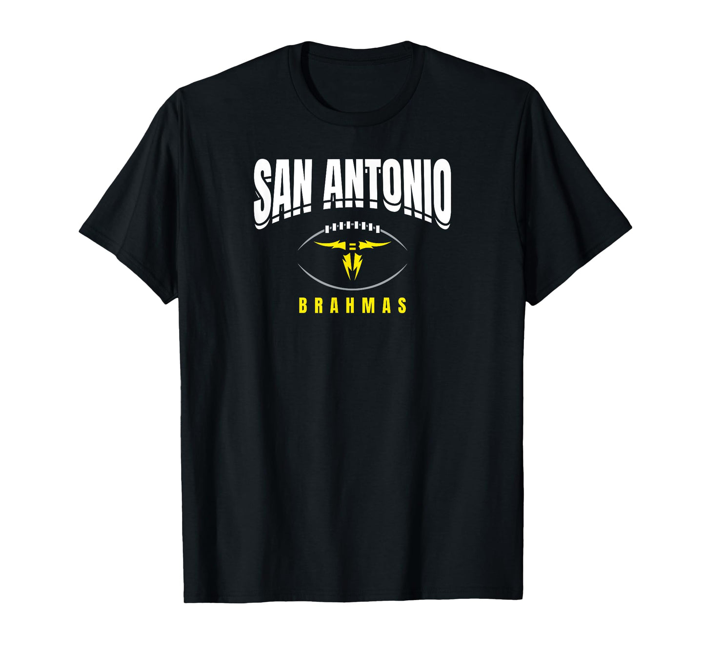 San Antonio Brahmas: Football Outline T-Shirt