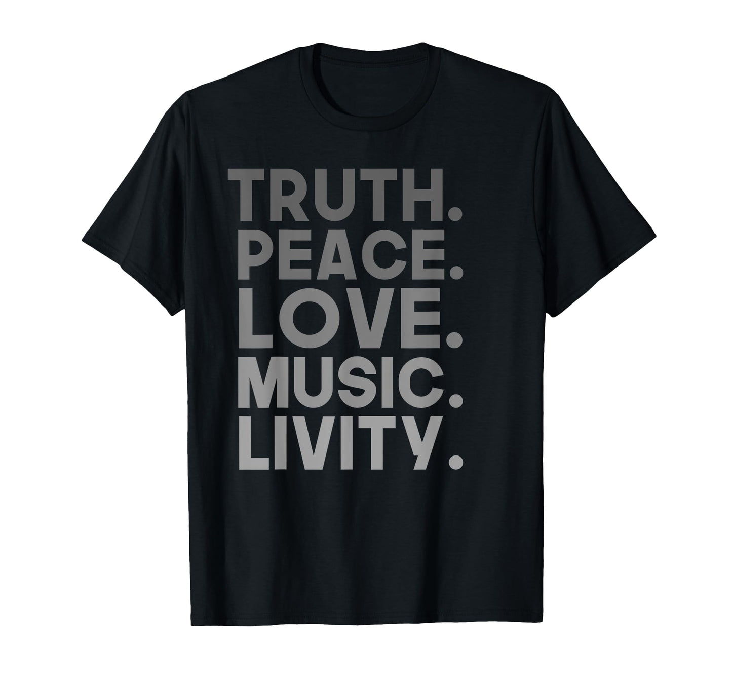 Truth Peace Love Music Livity Reggae Rasta T-shirt T-Shirt