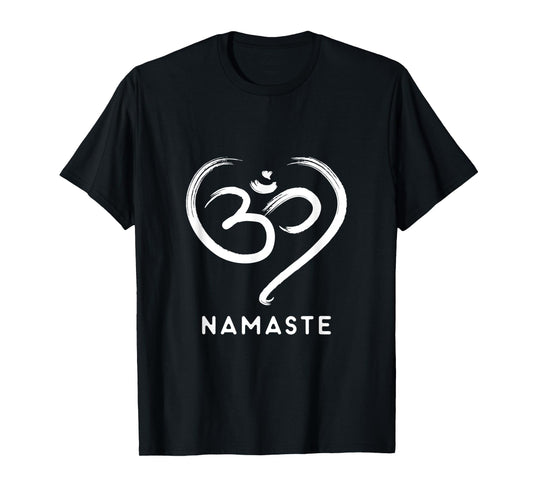 Aum Symbol Heart Namaste Om T-Shirt