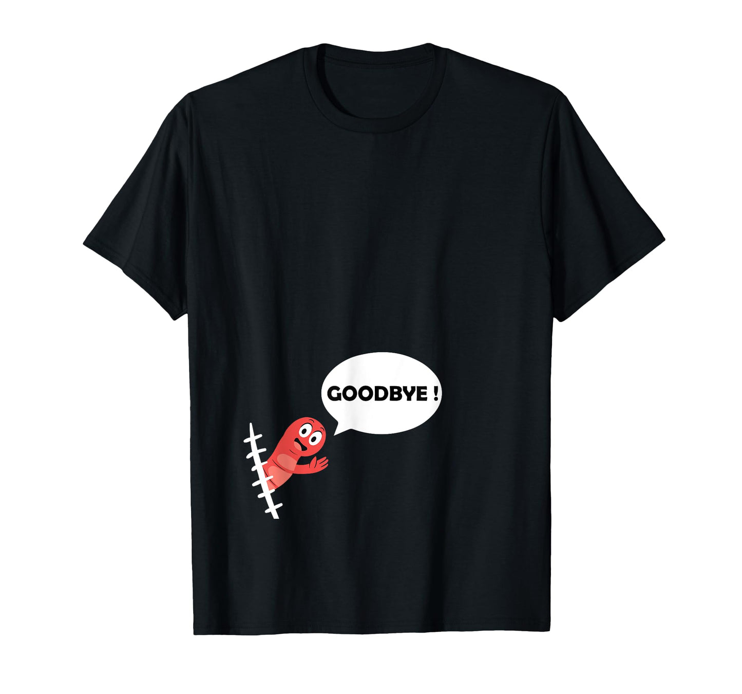 Appendix Suegery Funny Appendix Bye T-Shirt