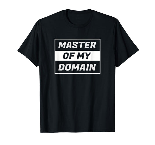 Master of My Domain Vintage Retro Funny TV Line T-Shirt