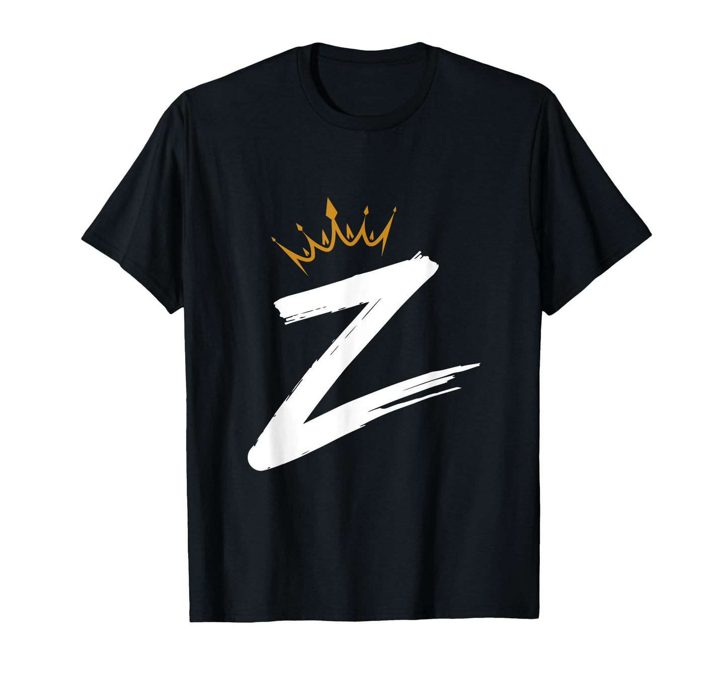 Queen King Letter Z - Favorite Letter With Crown Alphabet T-Shirt