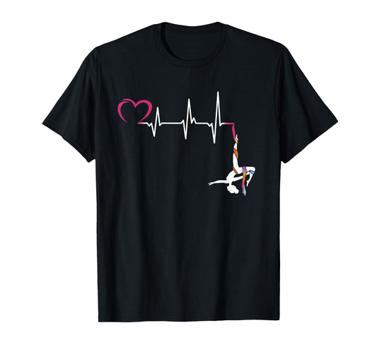 Aerialist Heartbeat - Aerial silk Circus Aerialist T-Shirt