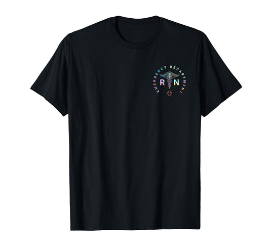 Tie Dye Emergency Department RN Sweatshirt, Registered Nurse T-Shirt