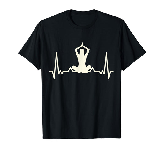 Yogi - I Love Yoga Heartbeat - Yoga T-Shirt