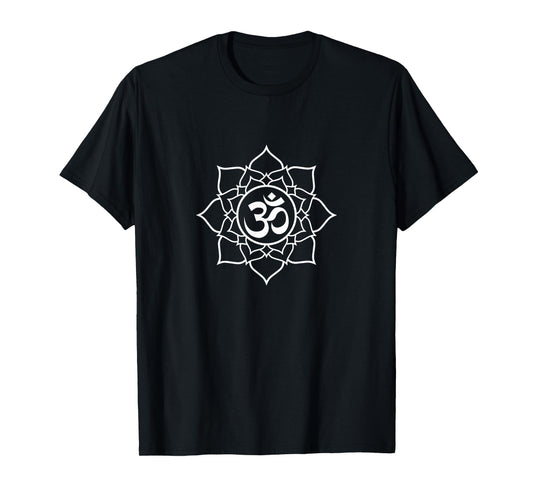 Lotus Ohm / Om Symbol Yoga Beginners Meditation Design T-Shirt