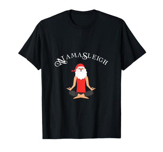 Funny Namasleigh Christmas Shirt | Yoga Xmas Gift T-Shirt T-Shirt