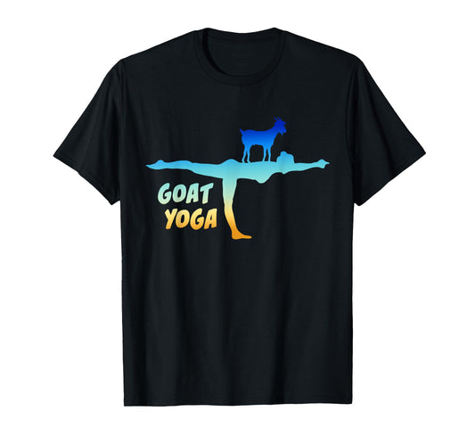 Yoga is Better with Goats Virabhadrasana Pose a Goat Yoga T-Shirt