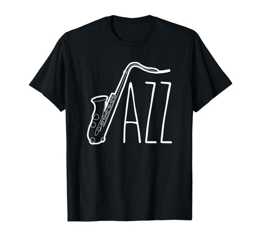 Cool Saxophone For Men Women Jazz Music Band Musician Player T-Shirt