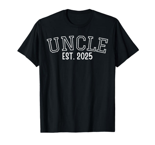 Uncle Est. 2025 Soon To Be Uncle Fun Pregnancy Announcement T-Shirt