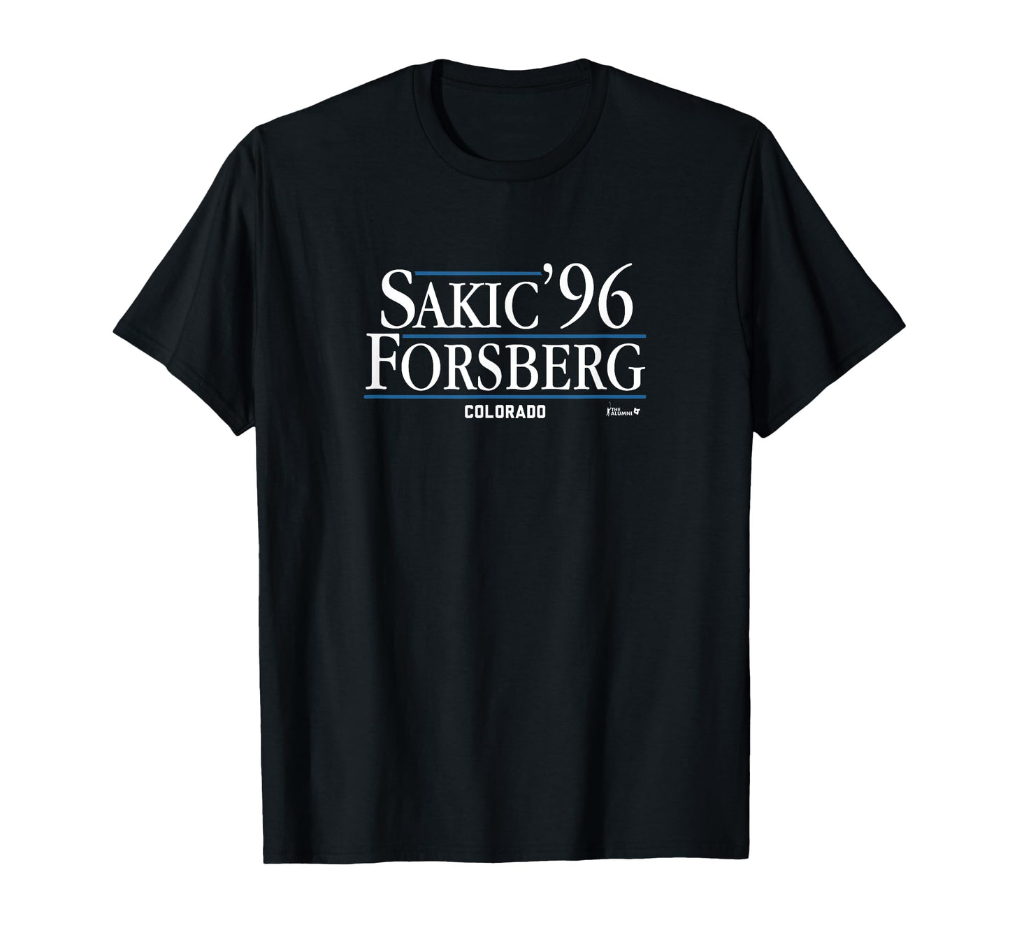Joe Sakic & Peter Forsberg '96 - Colorado Hockey T-Shirt