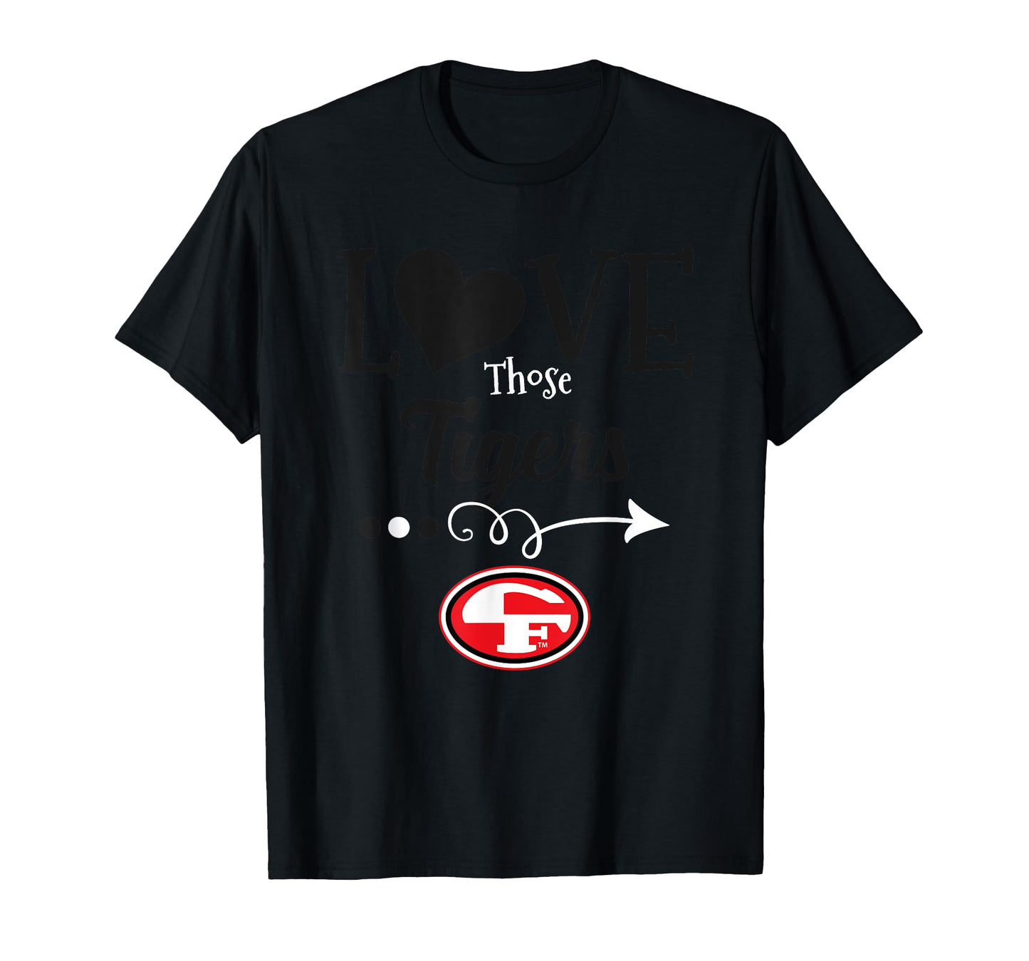 Cedar Falls Tigers Logo Love Those HS T-Shirt
