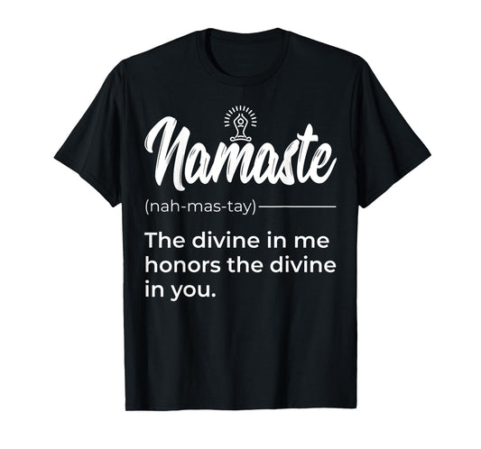 Namaste Buddha Lotus Definition Quotes Yoga Lover T-Shirt