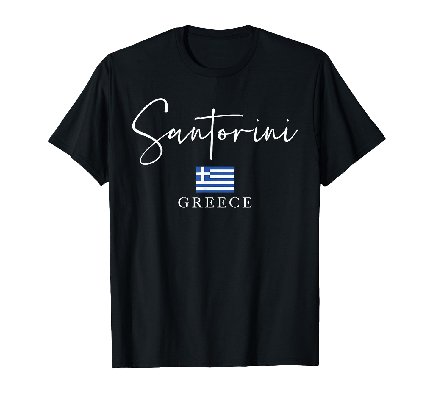 Greece Flag Vacation - Island Santorini T-Shirt