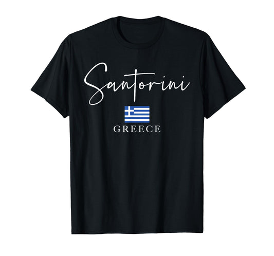 Greece Flag Vacation - Island Santorini T-Shirt