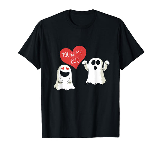 Cute Ghost Couple Boo To You Halloween Du bist mein Boo T-Shirt