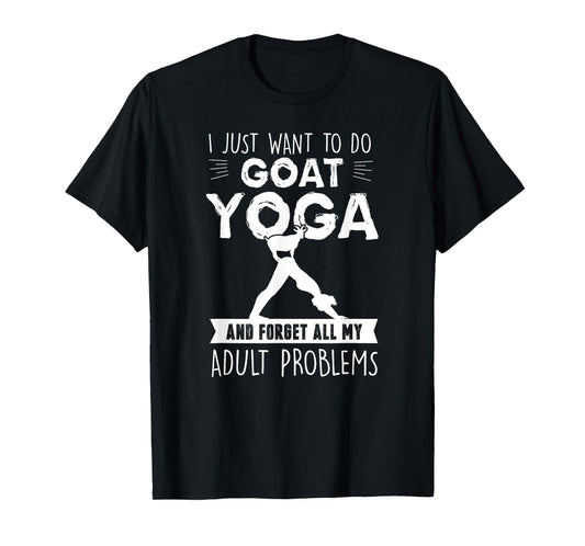 Funny Goat Yoga tshirt - Spiritual Cuteness T-Shirt