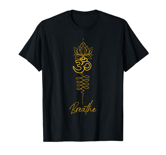 Unalome Symbol and Breath Yoga T-Shirt