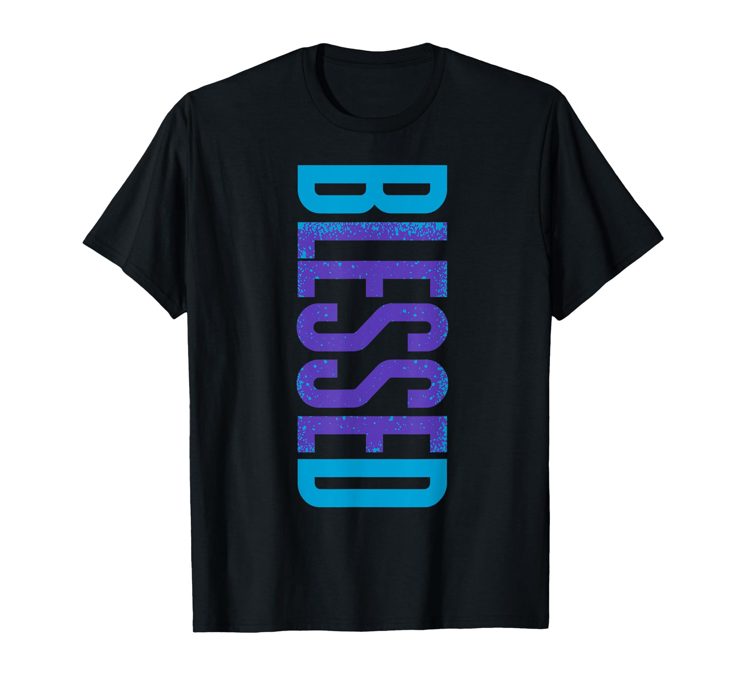 Blessed Streetwear Tee Purple Color Aqua Matching Outfit T-Shirt