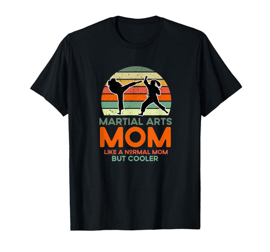 Martial Arts Mom Vintage Retro Apparel For Mothers T-Shirt