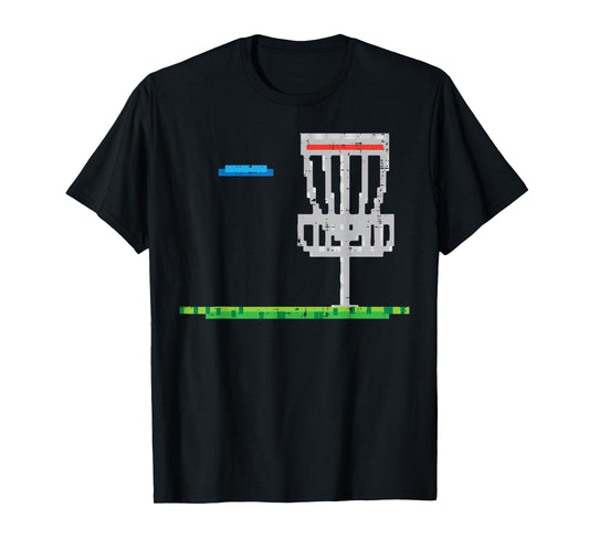 Pixel Disc Golf Frisbee Golfer Frolf Men Boys Kids Women T-Shirt