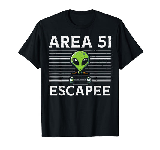 Alien Area 51 Escapee Funny Costume Ufo Men Boys Kids Women T-Shirt