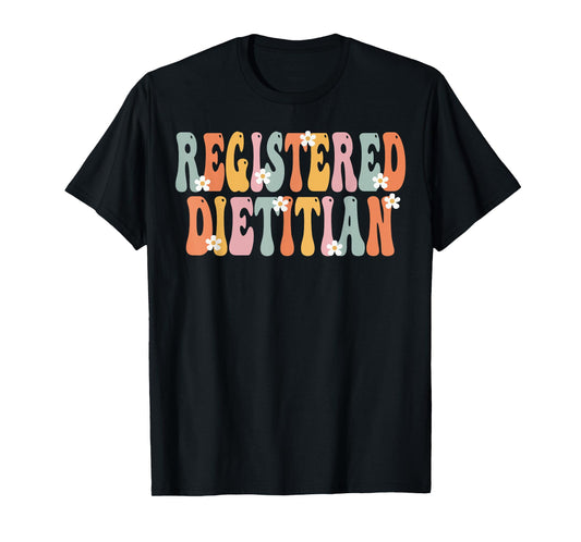 Registered Dietitian Week Groovy Appreciation Day For Women T-Shirt