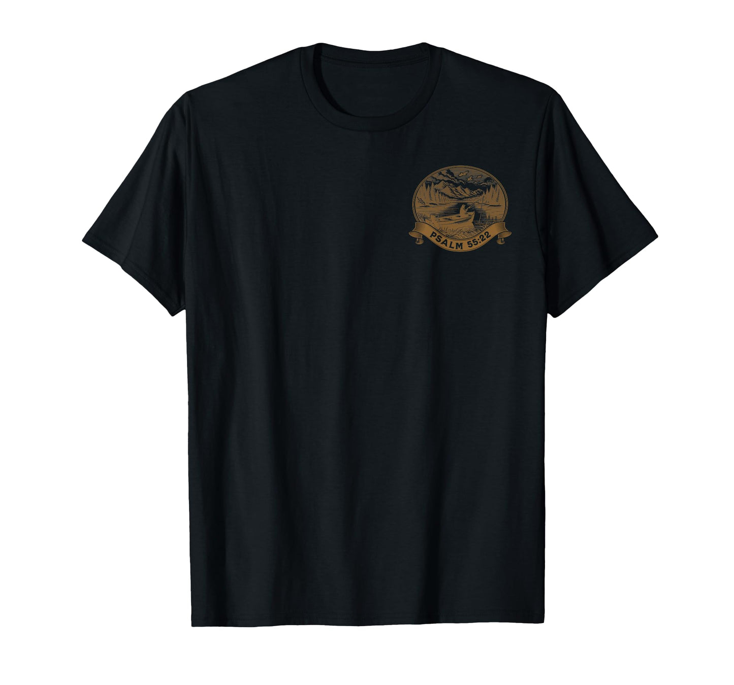 [2 Sided] Cast Your Cares On The Lord, Christian Fisherman T-Shirt