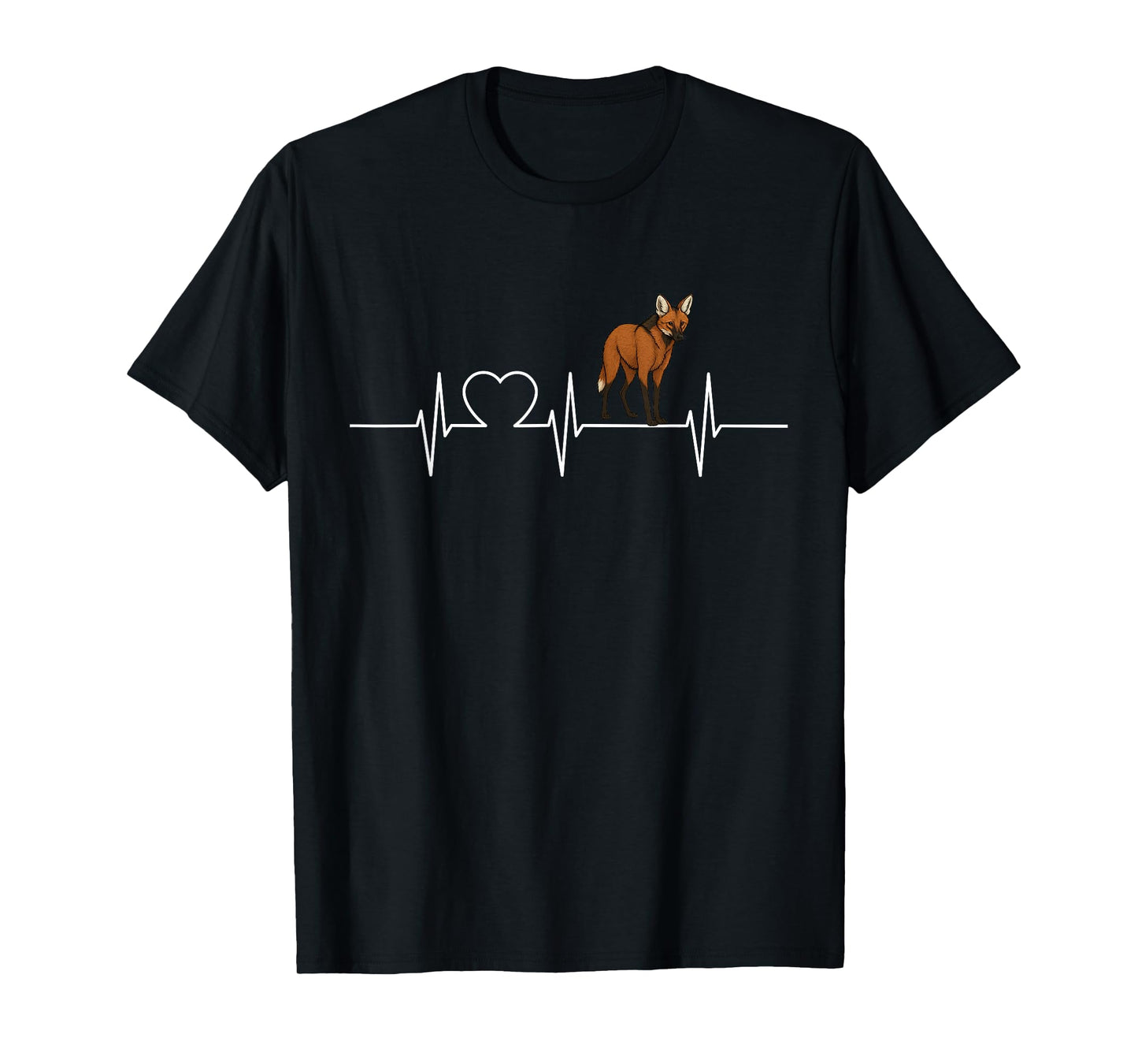 Maned Wolf Heartbeat Maned Wolves Maned Wolf T-Shirt