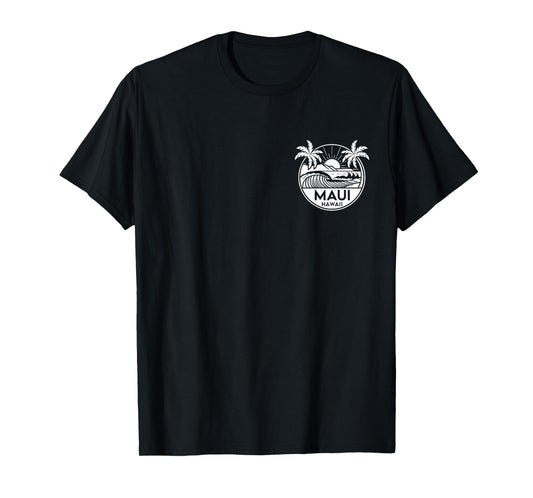 Maui Hawaii Front and Back Beach Surf T-Shirt