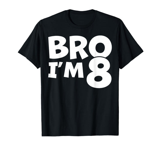 8 Year Old BDay Decorations Son Boy 8yr 8th Birthday T-Shirt