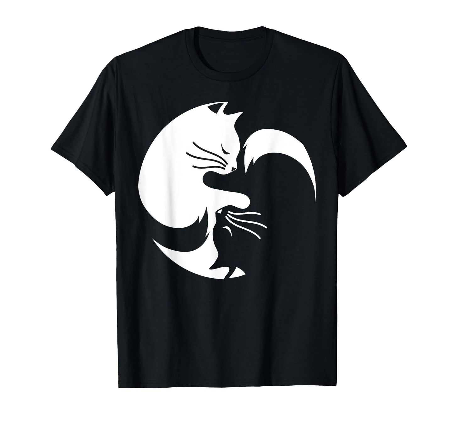 Cat Ying Yang Shirt Spiritual Meditation Yoga Christmas Gift T-Shirt
