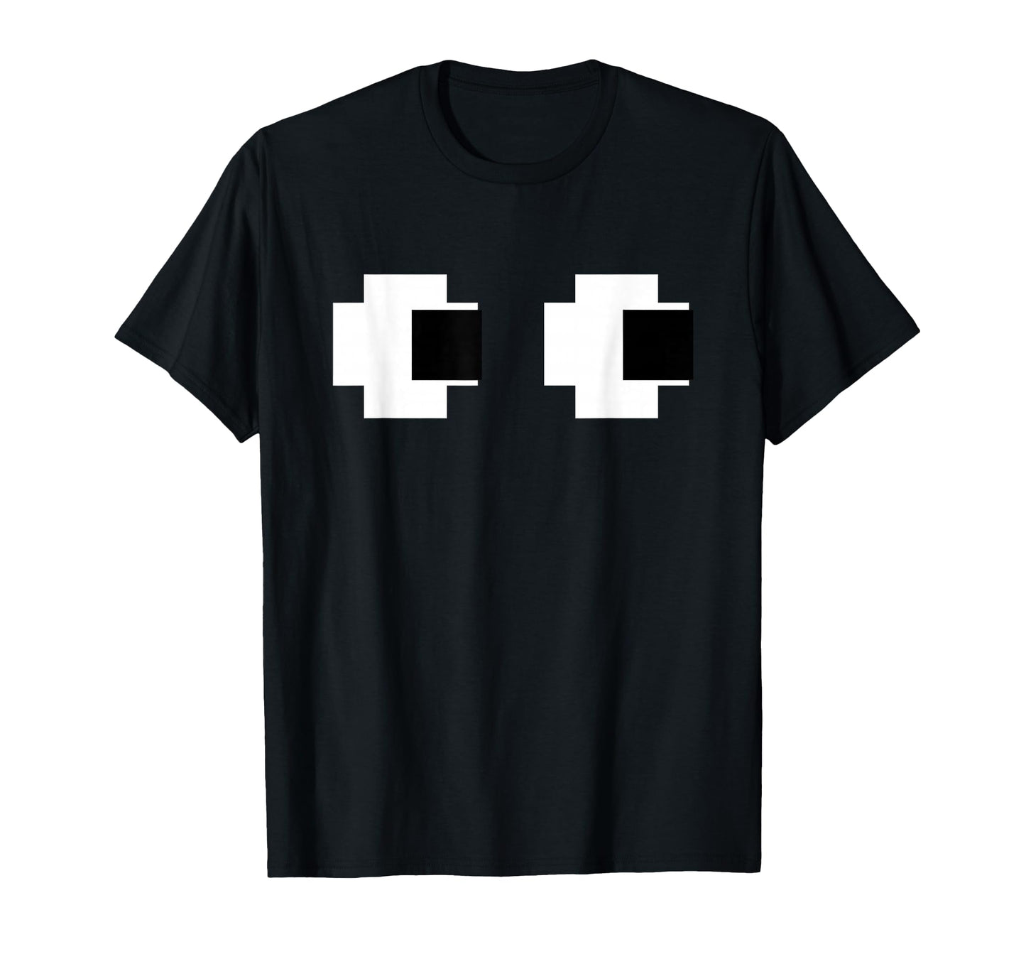 Retro Arcade Video Game Ghost Eyes Halloween Group Costume T-Shirt
