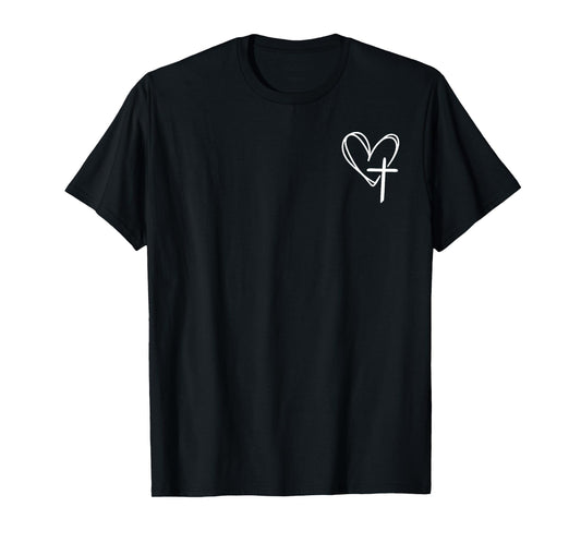 (2 Sided) Walking by Faith Tripping Constantly T-Shirt
