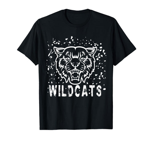 Wildcats Mascot School Sports Fan Team Spirit T-Shirt